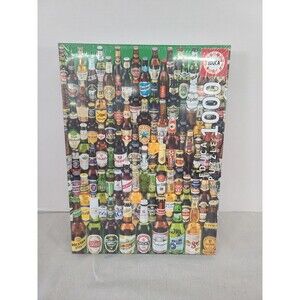 NEW Factory Sealed Educa BEERS 1000 Pc Jigsaw Puzzle Bottles Of Beer on The Wall